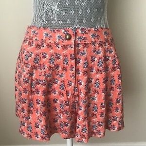 Love Fire Floral Shorts with Pockets